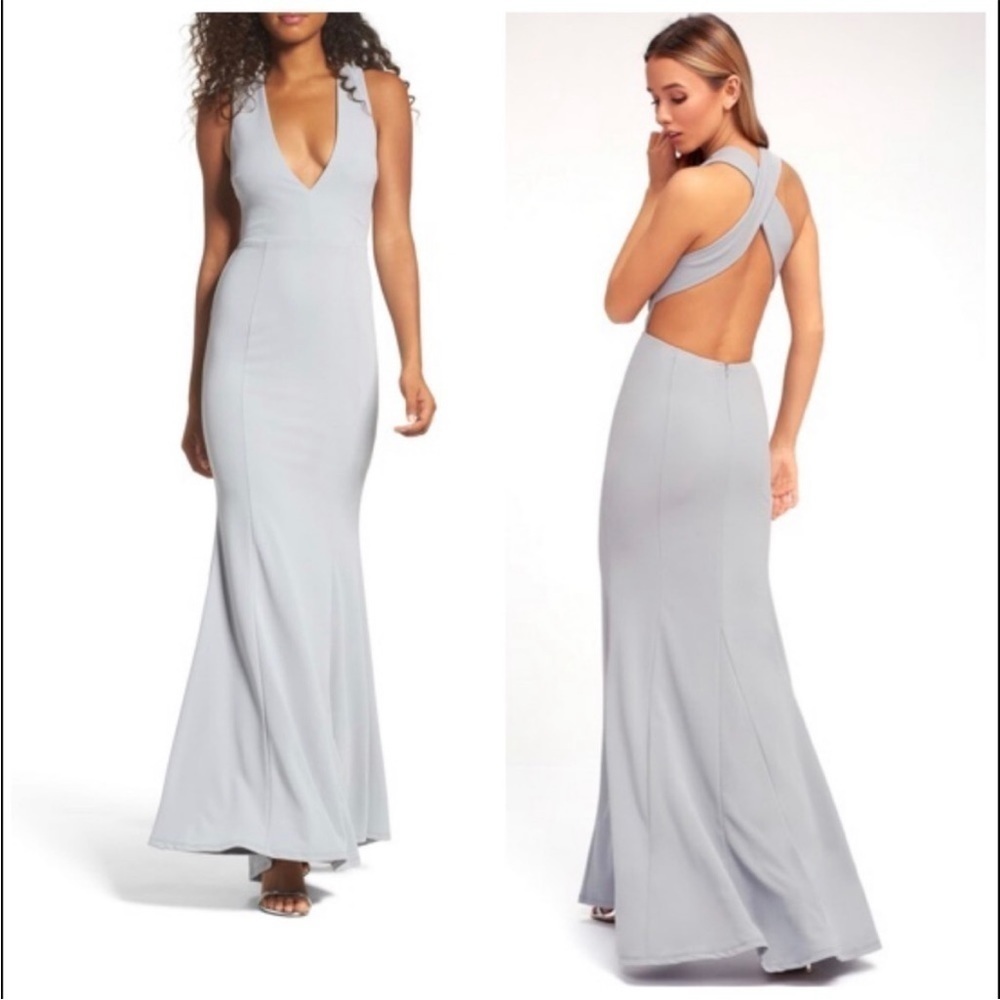 New Lulus Heaven And Earth Maxi Dress Back Strap